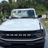 White Ford Bronco after detailing